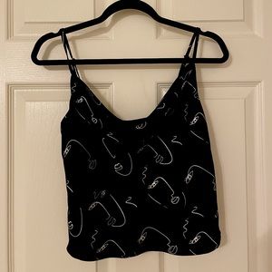 Black & White abstract art top